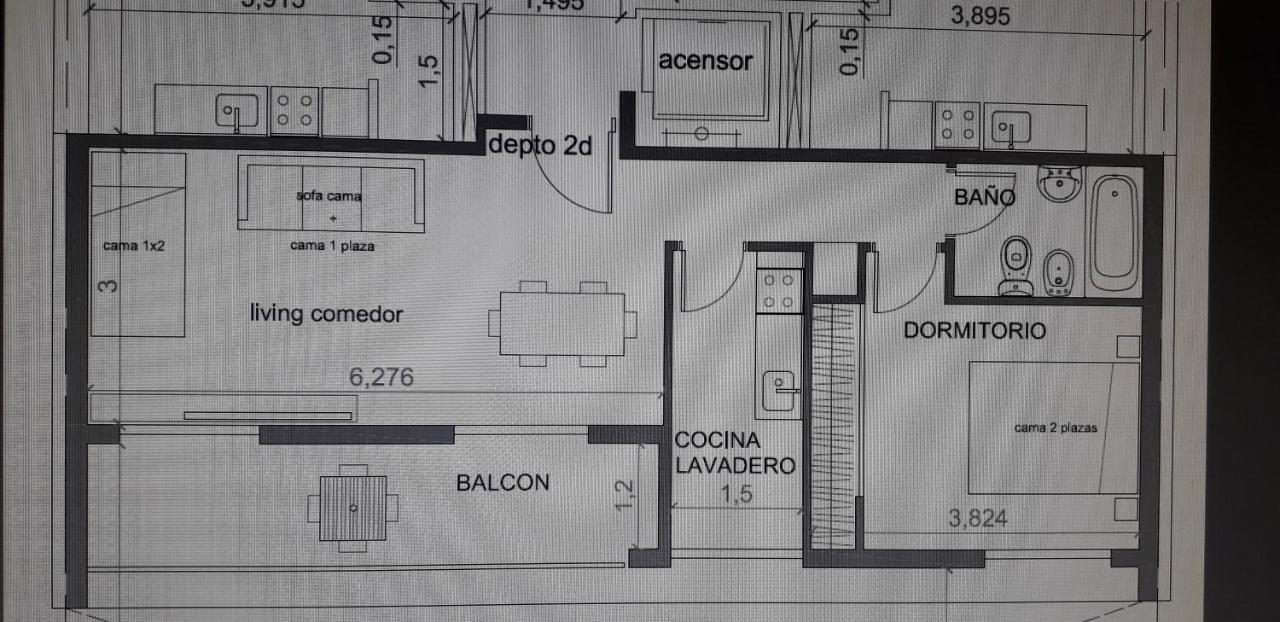 Aparts Centro 2 Ambientes 1 Habitacion San Carlos de Bariloche Luaran gambar